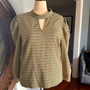 Eloquii 18 Plaid Top
